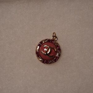 Circle Pendant- Pink & Gold